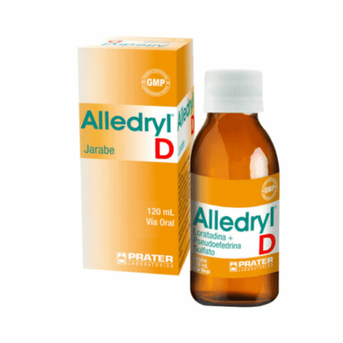 Alledryl-D Loratadina 15 mg/5ml Jarabe 120 ml - La Droguería