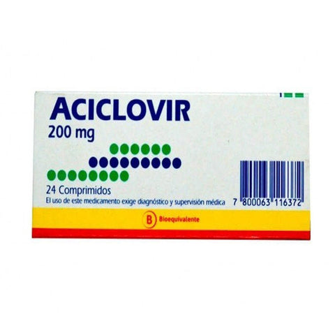 Aciclovir Comprimidos 200mg - La Droguería