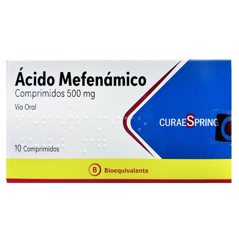 Ácido Mefenámico Comprimidos 500mg - La Droguería