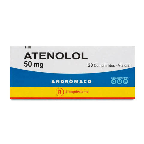 Atenolol Comprimidos 50mg - La Droguería