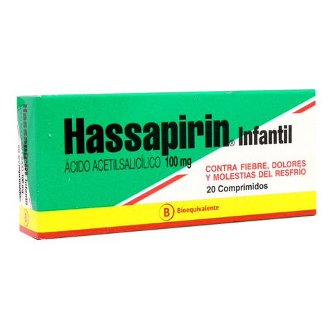 Hassapirin Comprimidos Infantil 100mg - La Droguería