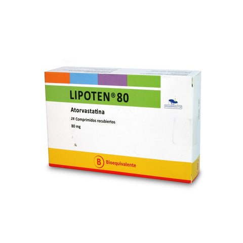 Lipoten Comprimidos Recubiertos 80 - La Droguería