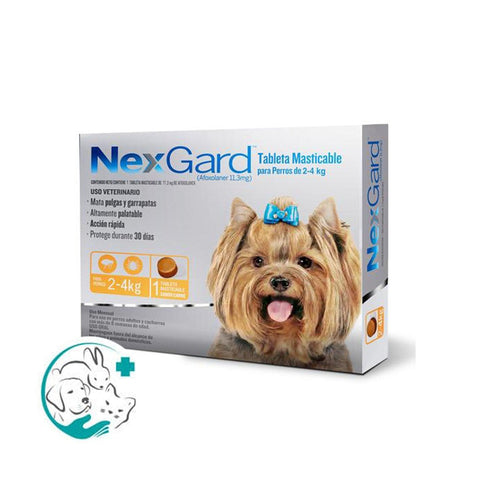 NexGard Tableta 2-4kg - La Droguería