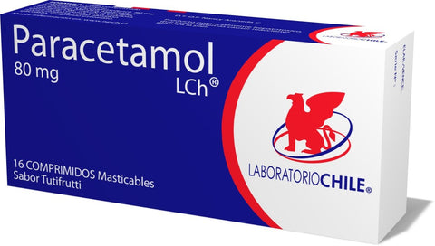 Paracetamol Comprimidos masticables 80mg - La Droguería