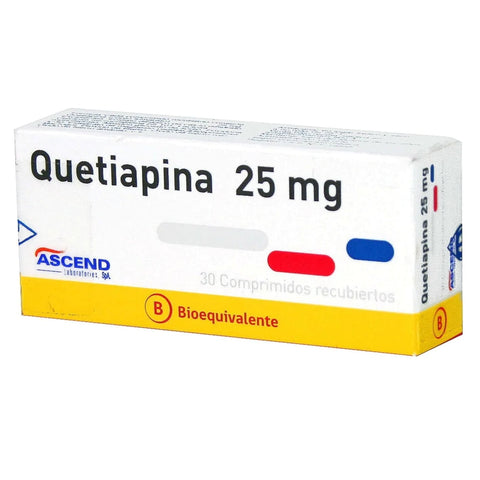 Quetiapina Comprimidos Recubiertos 25mg - La Droguería